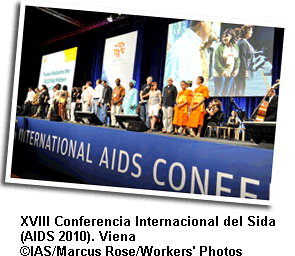 Imagen de la XVIII Conferencia Internacional del Sida